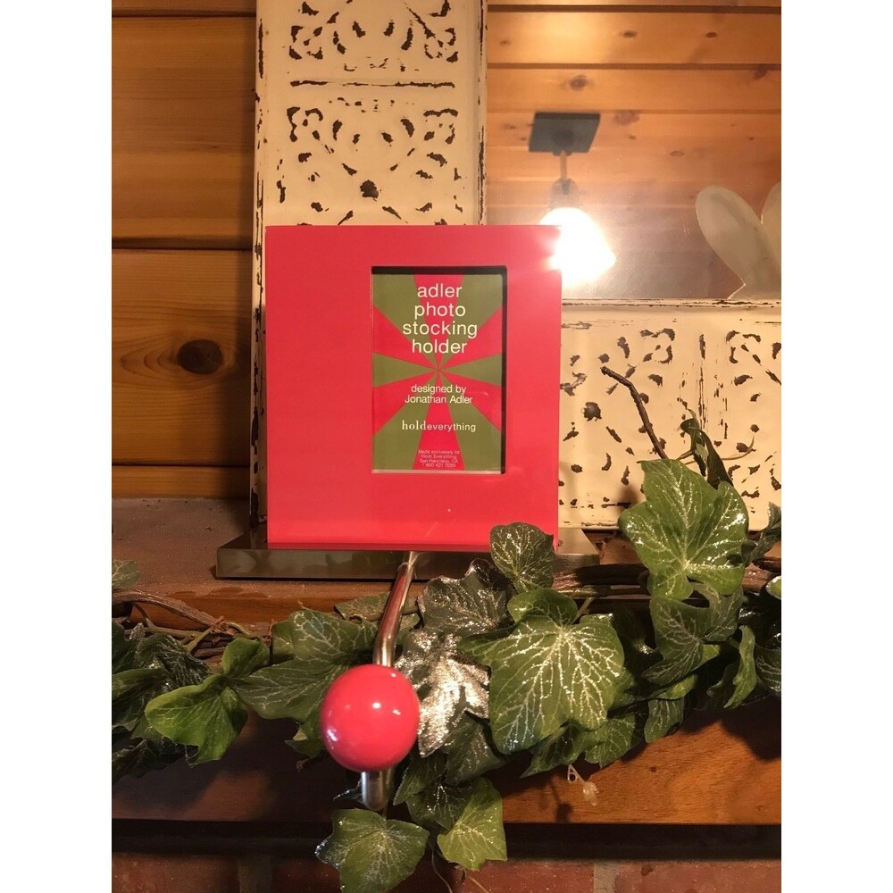 Pottery Barn Hold Everything Photo Christmas Stocking Hangers Holders mantel